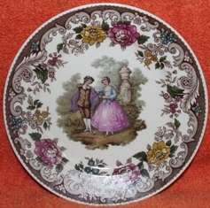 Plate - Gloria Fine porcelain - Bavaria handwork Bayreuth - Cake plate