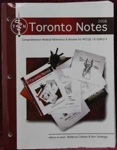 Book- Toronto Notes 2008