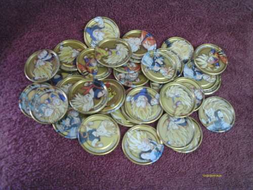 50 Gold Dragonball Z Tazos