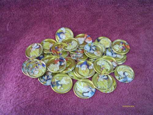 50 Gold Dragonball Z Tazos