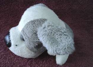 Plush Toy - Grey & White Doggy +-15cm