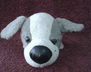 Plush Toy - Grey & White Doggy +-15cm