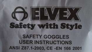 Elvex Safety with Style Goggles
