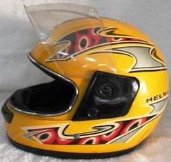 Yellow Huayu bike helmet  - Size unknown