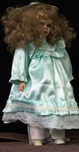 Porcelain Doll  - +/- 39 cm - With Stand