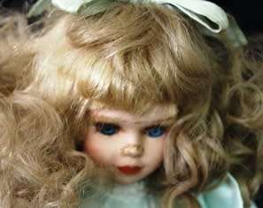 Porcelain Doll  - +/- 39 cm - With Stand