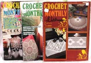 Crochet Monthly Number 52, 54, 56, 58, 59, 62, 90