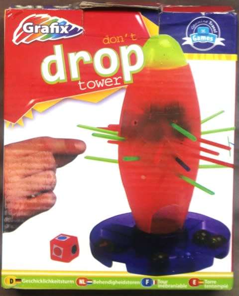 Don't Drop tower - Grafix 15 x 18  x 4 cm
