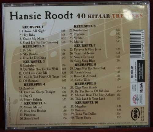 CD - Hansie Roodt /40 Jaar Kitaar Treffers