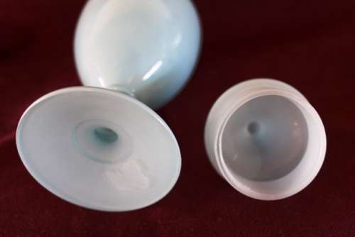 Glass Vase for cotton wool - 22 cm