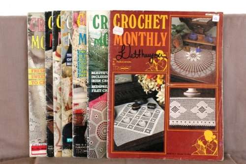 books - Crochet Montly / (6 Mag
