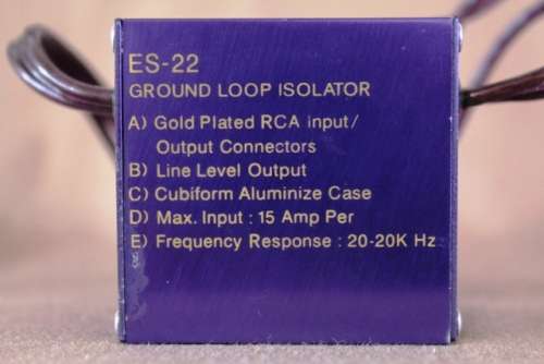 Ground loop Isolator ES 22