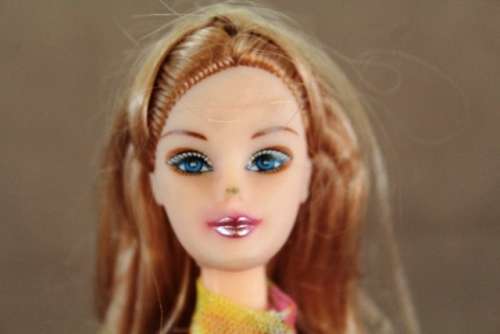 Doll' s - Barbie Like Doll / Dark Blond hair   /  Dressed   / 29.5cm