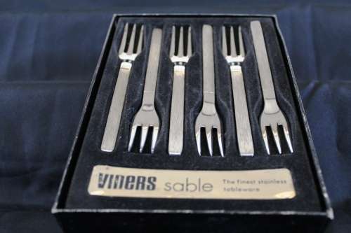 Viners Sable Stainless Steel - Pastry fork set