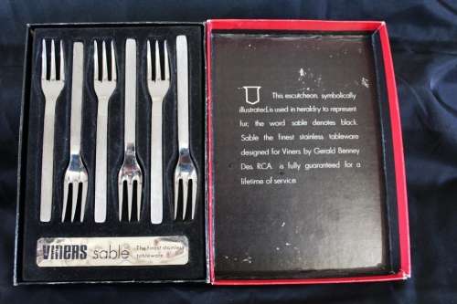 Viners Sable Stainless Steel - Pastry fork set