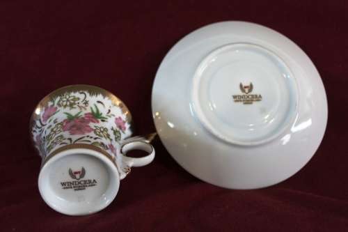 Set Of Windcera Fine Porcelian / From Japan /  Coffee Cups & Saucers (Never Been Used Still in box)
