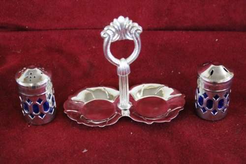 Salt And Pepper pots -  Silver Plated