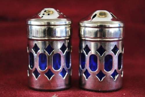 Salt And Pepper pots -  Silver Plated