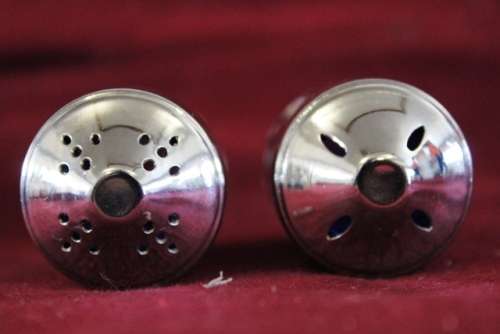 Salt And Pepper pots -  Silver Plated