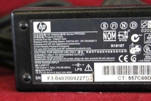 HP Laptop charger - 18.5v output (3.5A) 65w