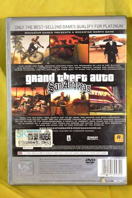 PS 2 - Grand Theft Auto - San Andreas