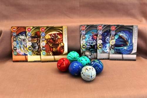 Bakugan Balls x 7 plus cards