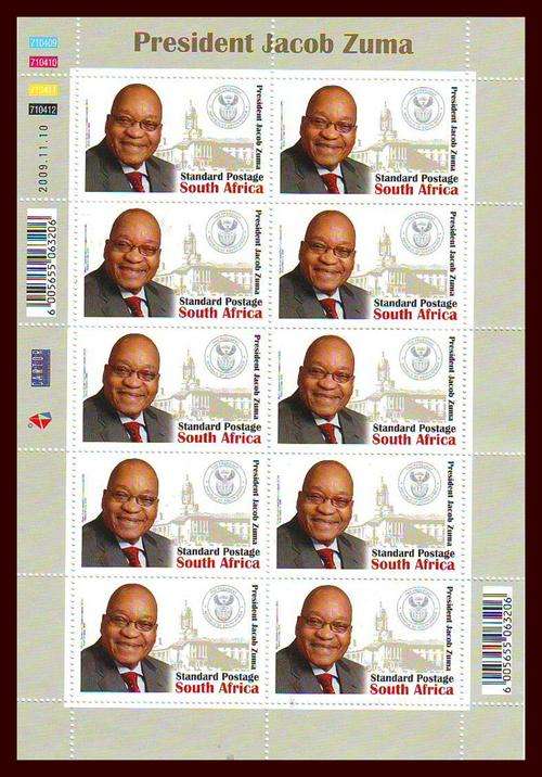 First on BoB - President Jacob Zuma Full Sheet - Limited
