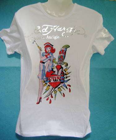( Large )ED HARDY ( By Christian Audigier ) - Men's T - Shirt ( Original )