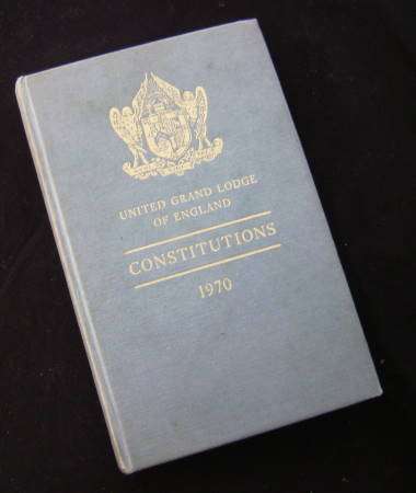Mason - United Grand Lodge of England Constitutions - 1970