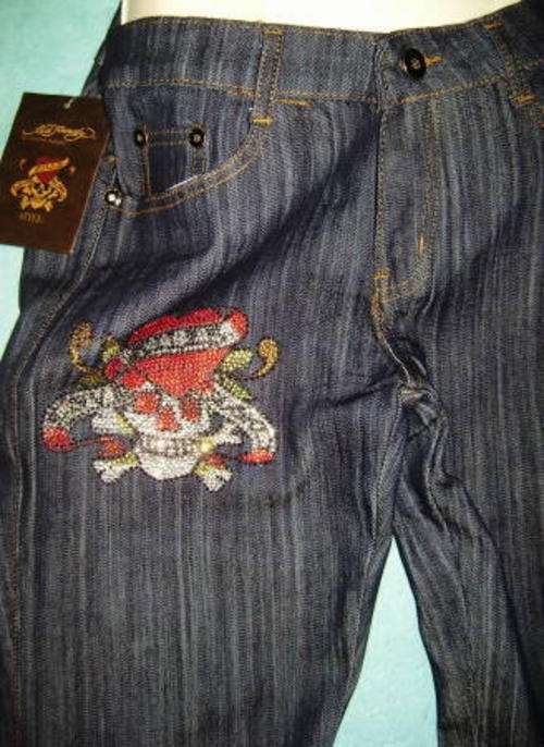 JUST INN ( Size 26 ) !! ED Hardy -  Ladies Blue Jeans - Original
