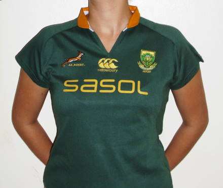 ( Large )LATE ENTRY NEW STOCK - Ladies Springbok Supporter