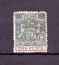 British South Africa Company - 2 pence - VFU