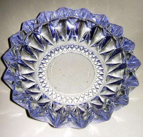 Late Entry - Large Pair of Cut Class Ashtrays - Mint