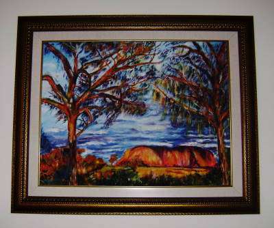 ( Signed ) Gold Framed Painting - Top Condition