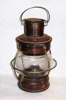 ( Rare ) - Vintage Copper Miners Lantern - Excellent Condition