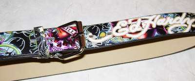 ( Ed Hardy ) - Stunning Belt with Silver Buckle