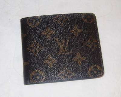 ( LV ) - Black Men's Wallet - Boxed