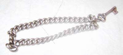 Sterling Silver - Very old Chain with Key