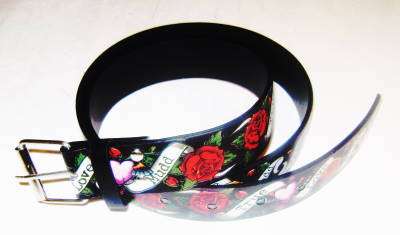 ( Ed Hardy ) - Stunning Belt with Silver Buckle