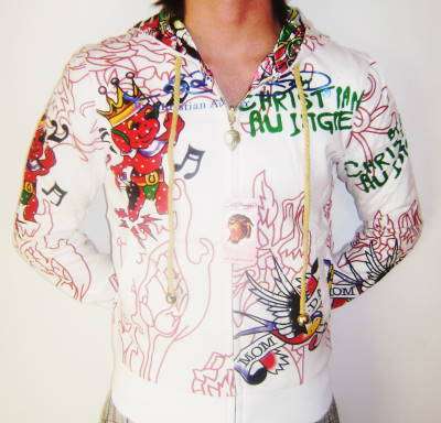 Just INN ( Medium ) Ed Hardy Men's Inside Out Hoody ( Just Inn )