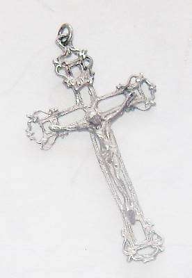 ( .925 Silver ) - Vintage ' Silver ' Crusifix Pednant