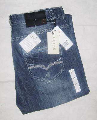( 34 Only ) - Mens GUESS Blue Jeans