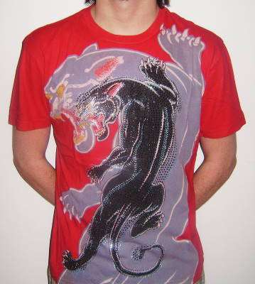 ( Large ) Ed Hardy Men's T Shirt ( Just Inn )