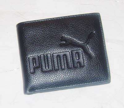 ( PUMA ) - Black Men's Wallet - Boxed