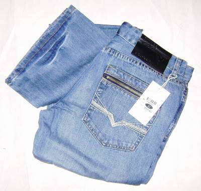 ( 34Only ) - Mens GUESS Blue Jeans ( Light Blue )
