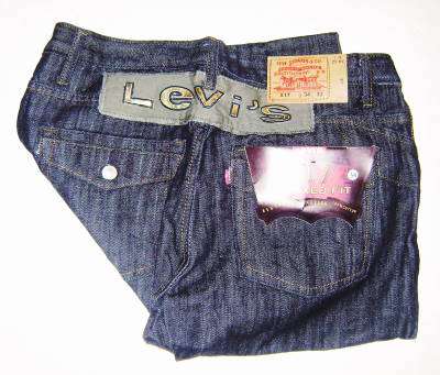 ( 34 Only )Just Inn - Mens Levi Freshshrunk Jeans 501 - Dark Blue