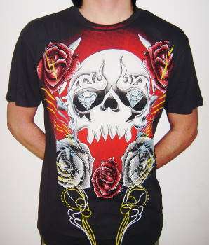 ( X Large Beaded  ) Ed Hardy Men's T Shirt ( Just Inn )