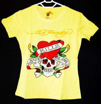 ( XLarge )( Just Inn ) - Stunning Ed Hardy Ladies Top's ( Beaded )