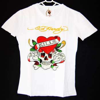 ( XLarge )( Just Inn ) - Stunning Ed Hardy Ladies Top's ( Beaded )