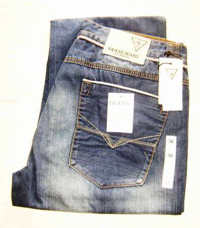 ( Size 36 )( New Style ) - Mens GUESS Blue Jeans